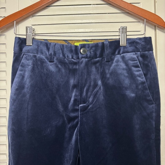 Scotch & Soda Navy Blue Velvet Trousers - Picture 2 of 8